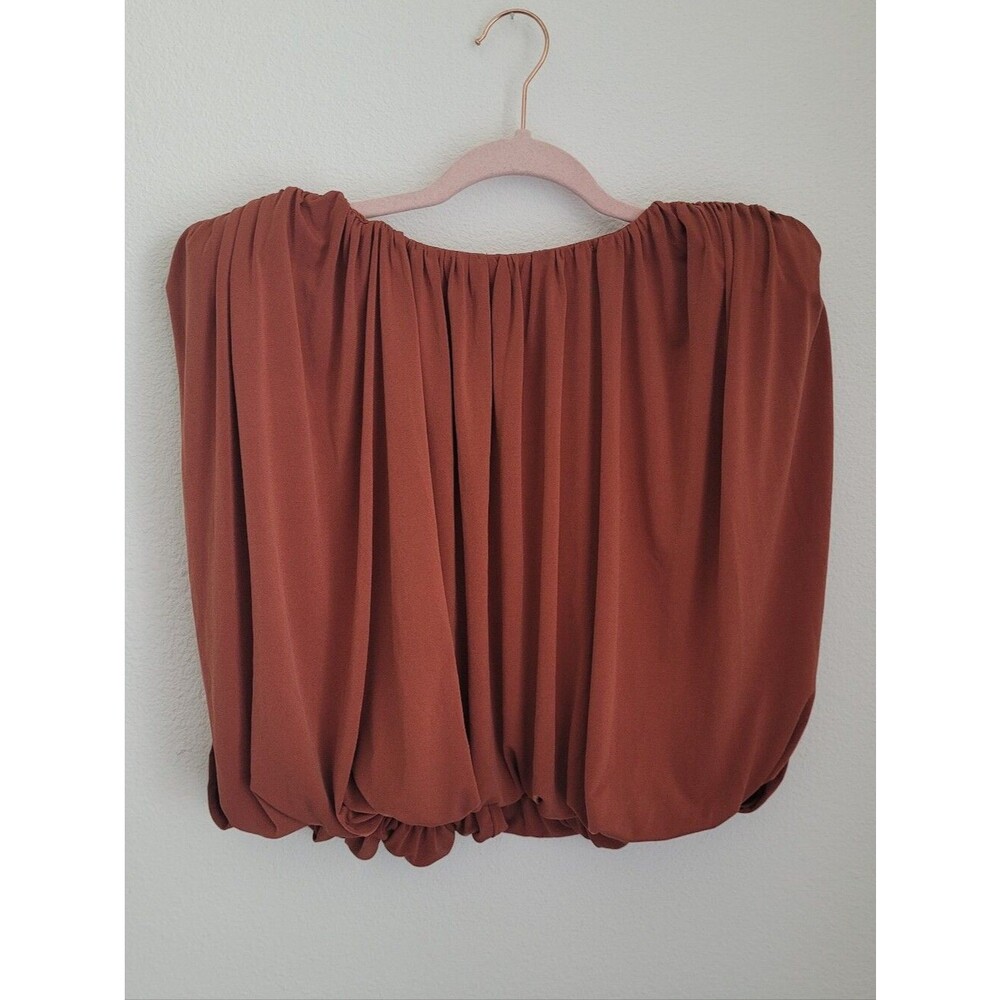NWT Dolan Anthropologie Left Coast Collection Copper Bubble Top Layered XS Chic
